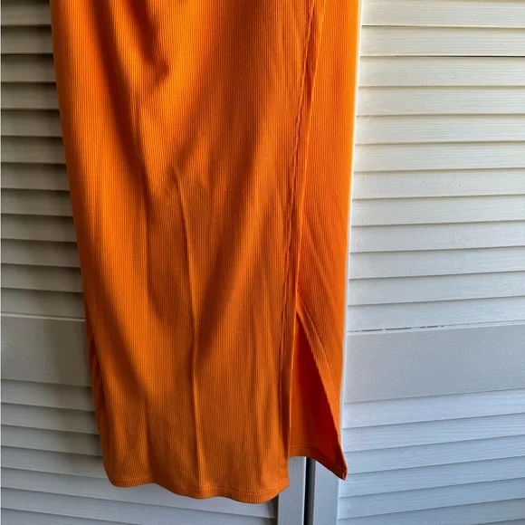 Ribbed orange slip dress. Beautiful and light! - Picture 5 of 7